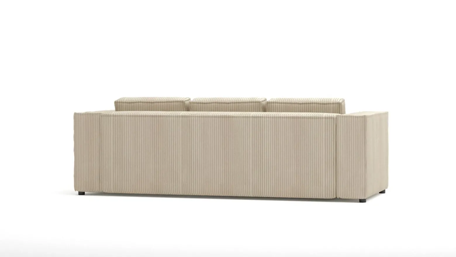 Ropez Cloe sofa 3 osobowa bez funkcji tkanina sztruks beż