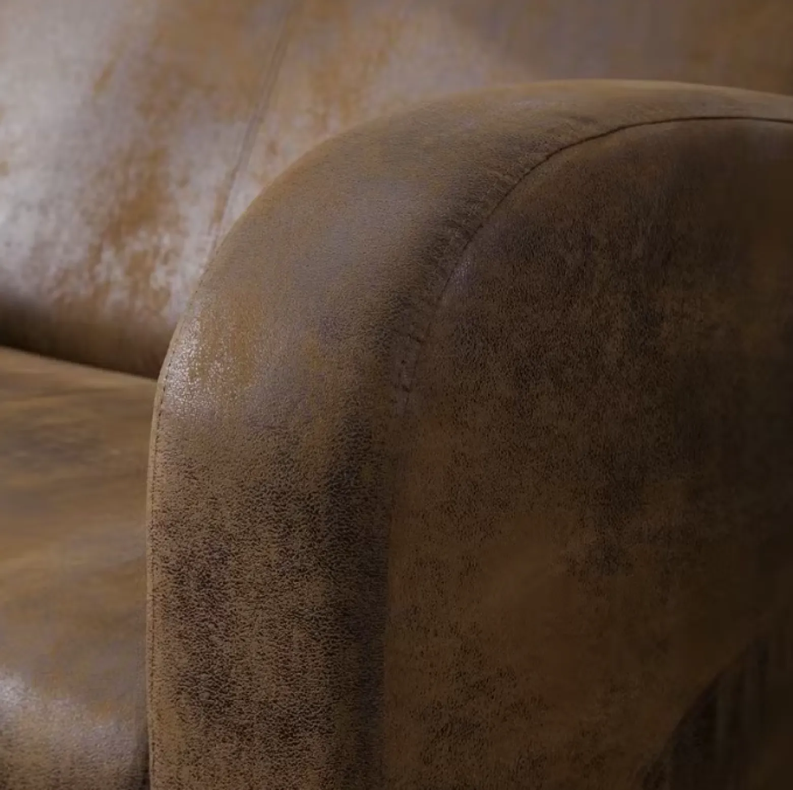 Ropez Antis Sofa 3 osobowa zamsz brązowy Gobi 03