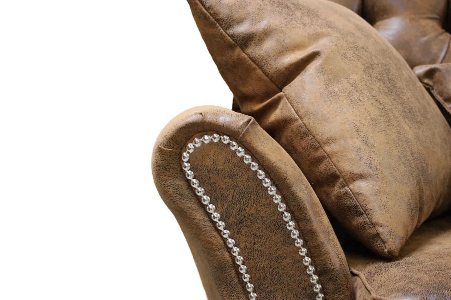 Ropez Chesterfield Jersey sofa 3os. pikowana zamsz brązowy