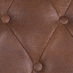 Ropez Chesterfield Sofa 2 os. Pikowana Glasgow zamsz brąz