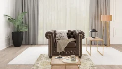 Ropez Chesterfield York fotel pikowany ekoskóra Mg 14