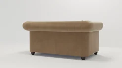 Ropez Chesterfield York sofa 2 os. pikowana welur Riviera 24