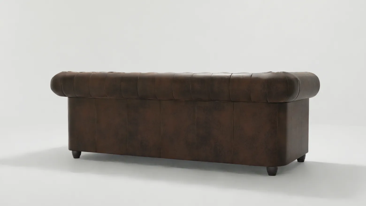 Ropez Chesterfield York sofa 3 osobowa pikowana zamsz Gobi 4