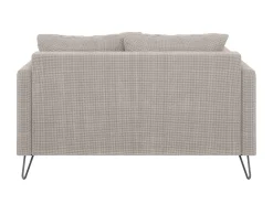 Ropez Freya sofa 2 osobowa nogi metalowe wysokie szenil zimny beż Flow 01