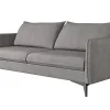 Ropez Juli Bis sofa 3 osobowa nogi metalowe tkanina szary