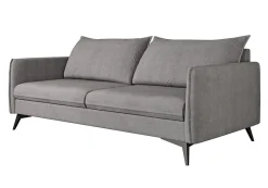 Ropez Juli Bis sofa 3 osobowa nogi metalowe tkanina szary