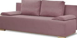 Rozkładana sofa ze sprężynami bonell Eufori Plus Różowa