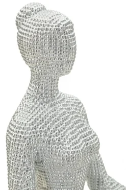 Rzeźba z żywicy srebrnej 20,5x15,5x23 cm