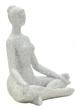 Rzeźba z żywicy srebrnej 20,5x15,5x23 cm