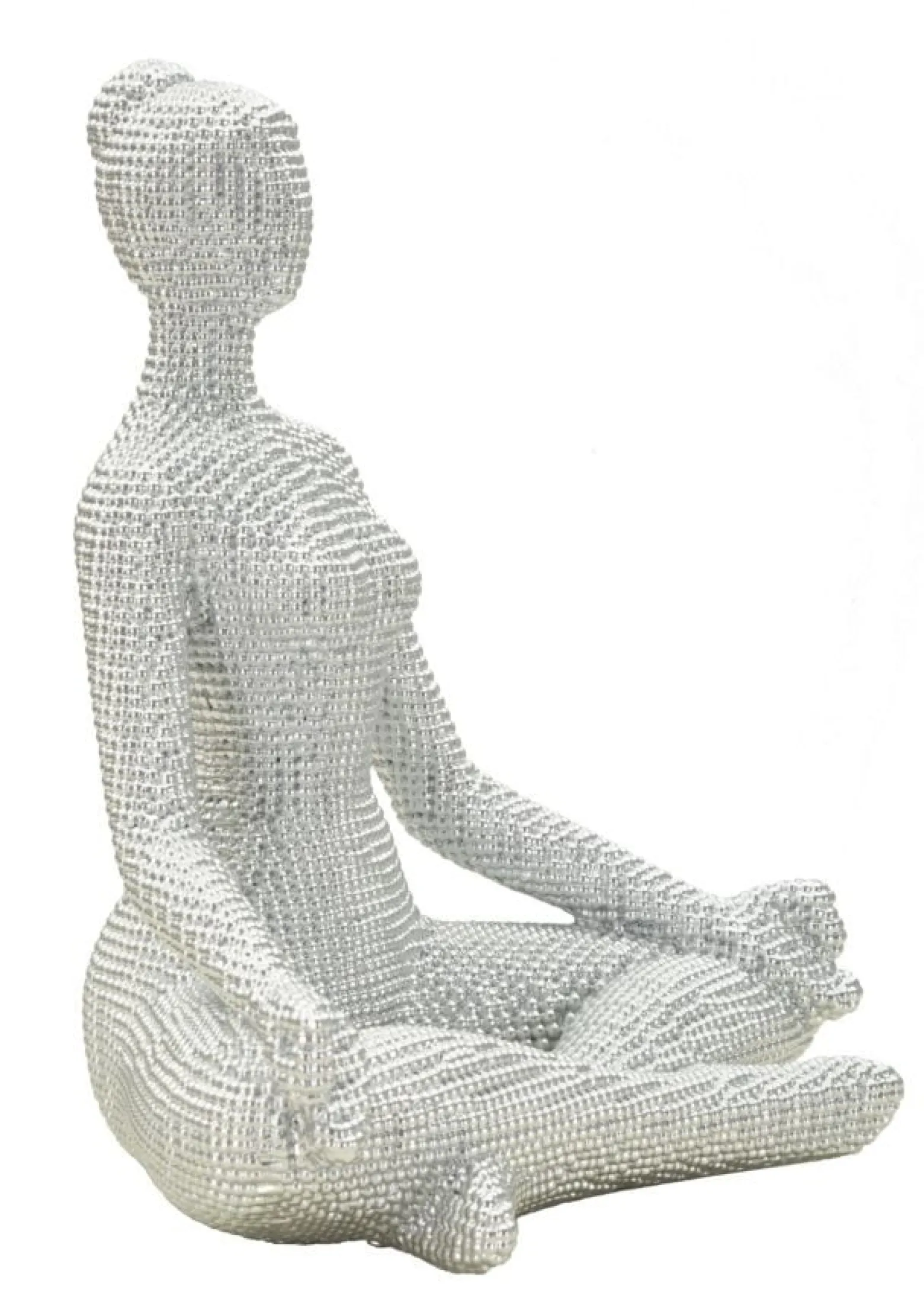Rzeźba z żywicy srebrnej 20,5x15,5x23 cm