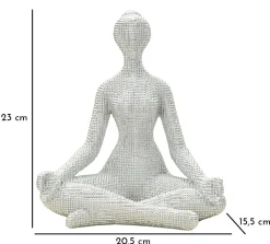 Rzeźba z żywicy srebrnej 20,5x15,5x23 cm