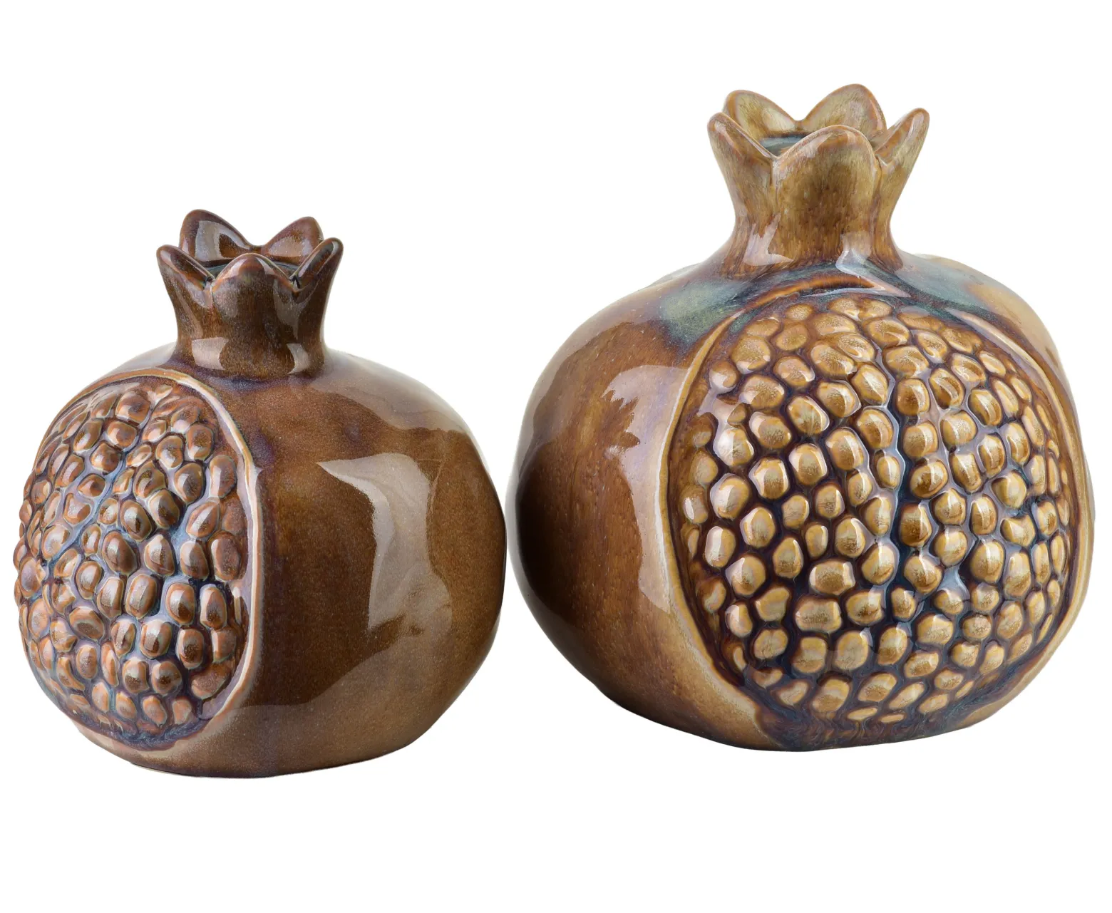 SAGGIO Figura granat 12x12x13cm beżowy