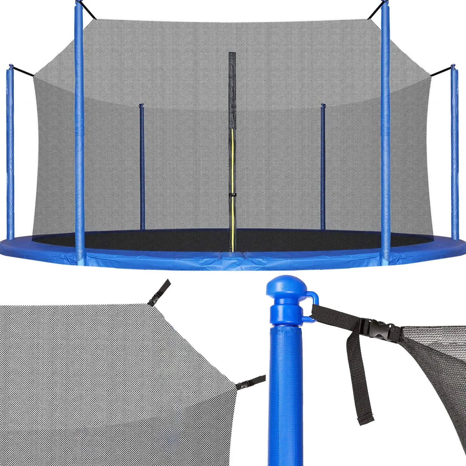 Siatka do trampoliny wewnętrzna z osłoną na sprężyny 366 cm 12 FT 8 słupków