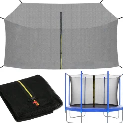 Siatka do trampoliny wewnętrzna z osłoną na sprężyny 366 cm 12 FT 8 słupków