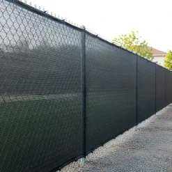 Siatka cieniująca 95% osłona na ogrodzenie 1,5x50 m 185g/m2 200 szt. opasek