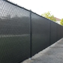 Siatka cieniująca 95% 1,7x10 m osłona na ogrodzenie 185g/m2 100 szt. opasek