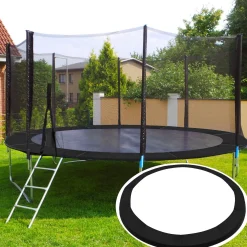 Siatka do trampoliny zewnętrzna z osłoną na sprężyny 366 cm 12 FT 8 słupków