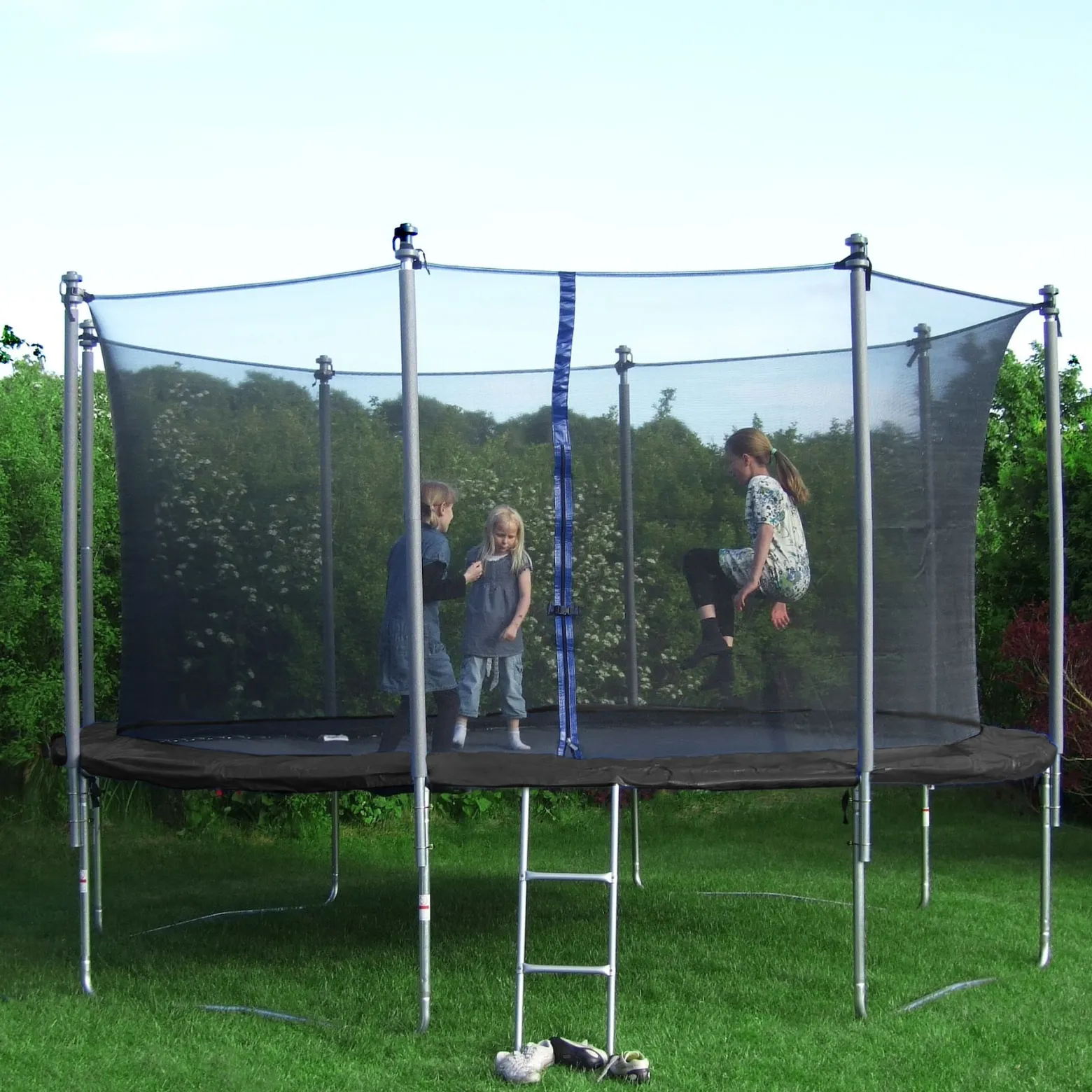 Siatka do trampoliny zewnętrzna z osłoną na sprężyny 366 cm 12 FT 8 słupków