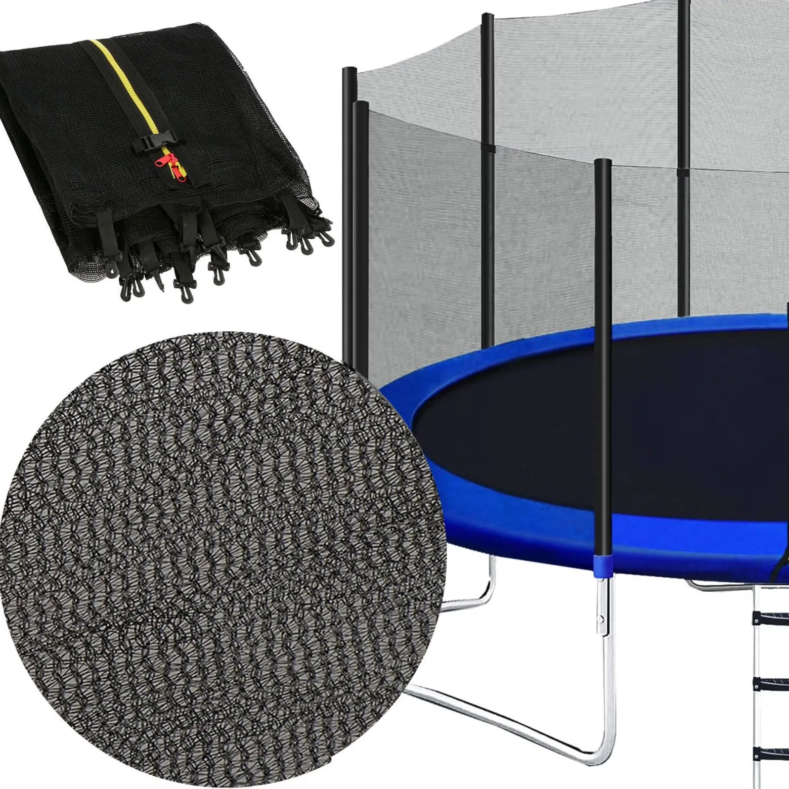 Siatka do trampoliny zewnętrzna 15FT 460 cm 10 słupków