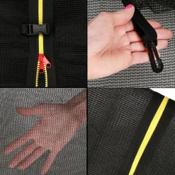 Siatka do trampoliny zewnętrzna 8FT 244 cm 6 słupków