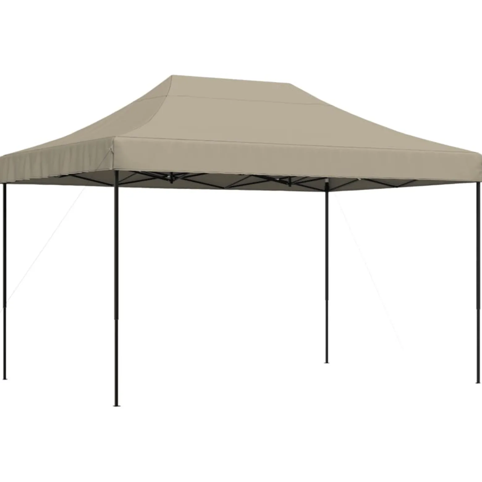 Składany namiot imprezowy typu pop-up, taupe, 410x279x315 cm