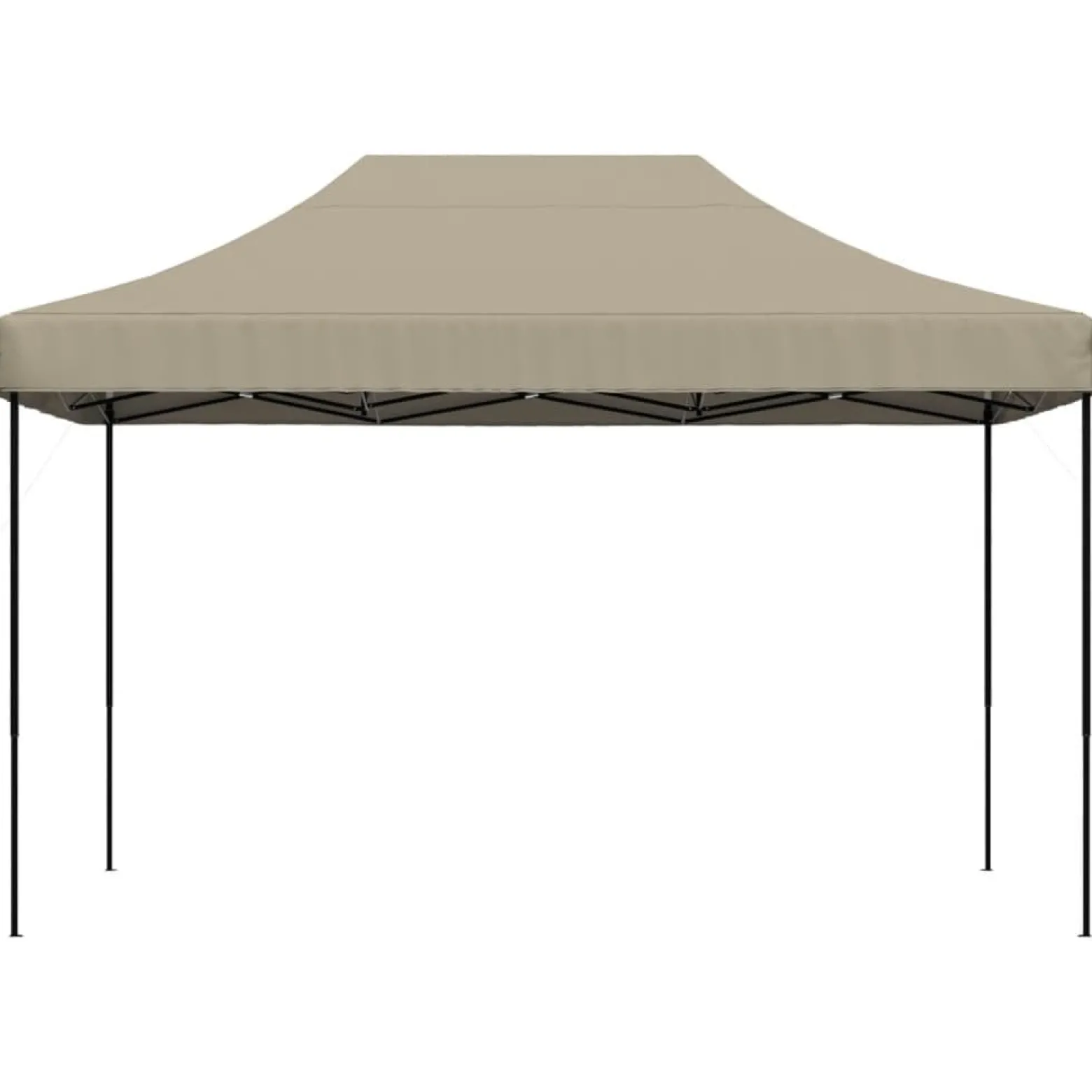 Składany namiot imprezowy typu pop-up, taupe, 410x279x315 cm