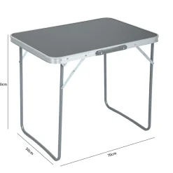 Składany stolik campingowy ARES z aluminium 70x60x50 cm