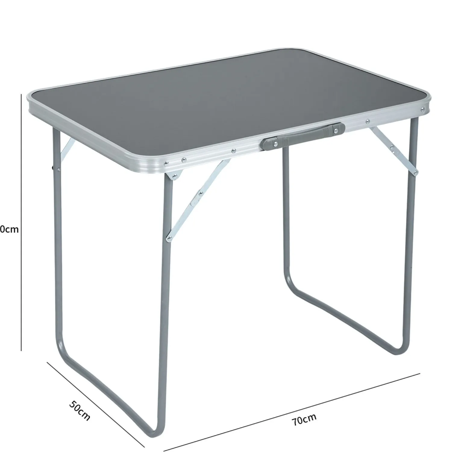 Składany stolik campingowy ARES z aluminium 70x60x50 cm