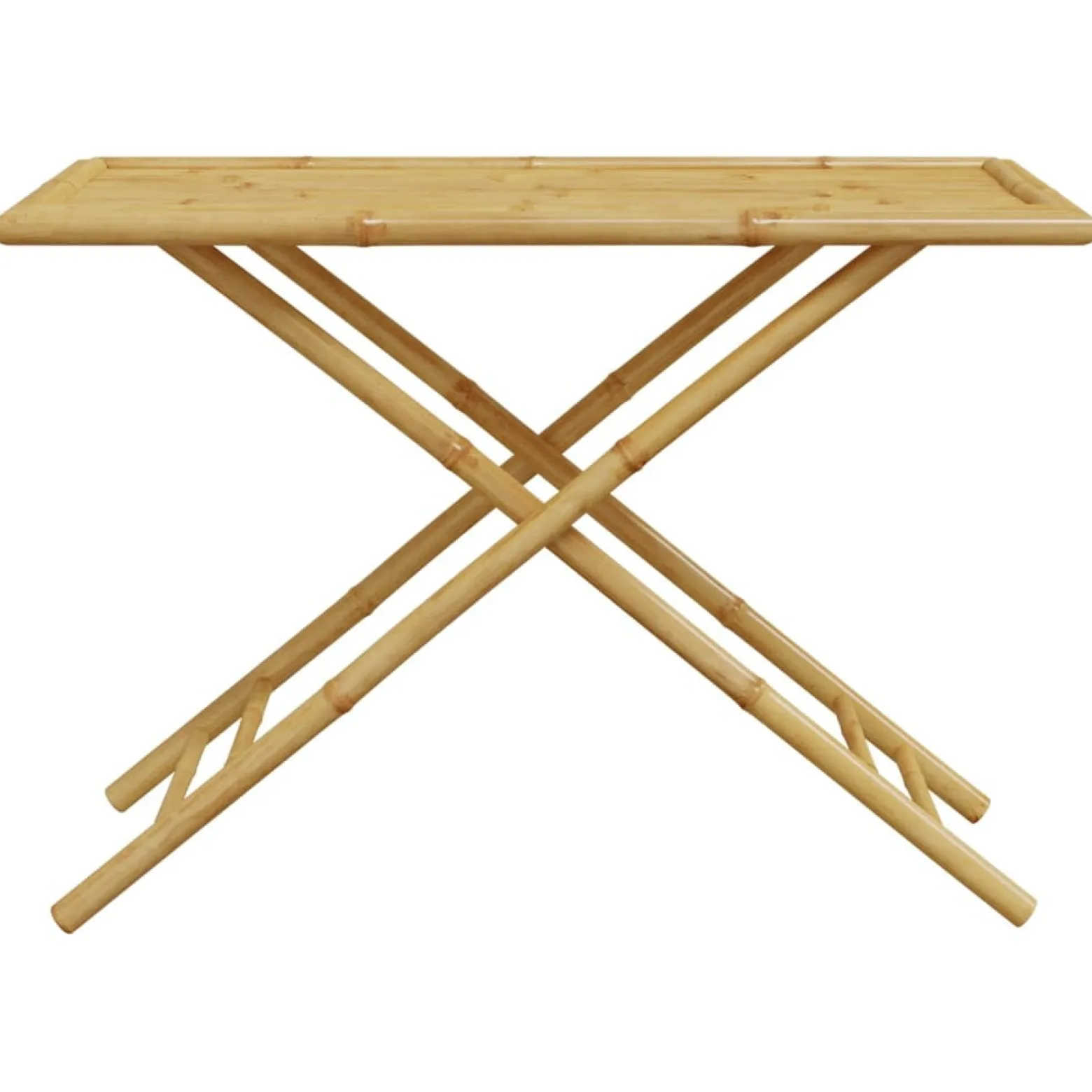 Składany stolik ogrodowy, 110x55x75 cm, bambusowy