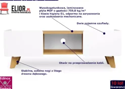 Skandynawska szafka RTV na nóżkach - Orax
