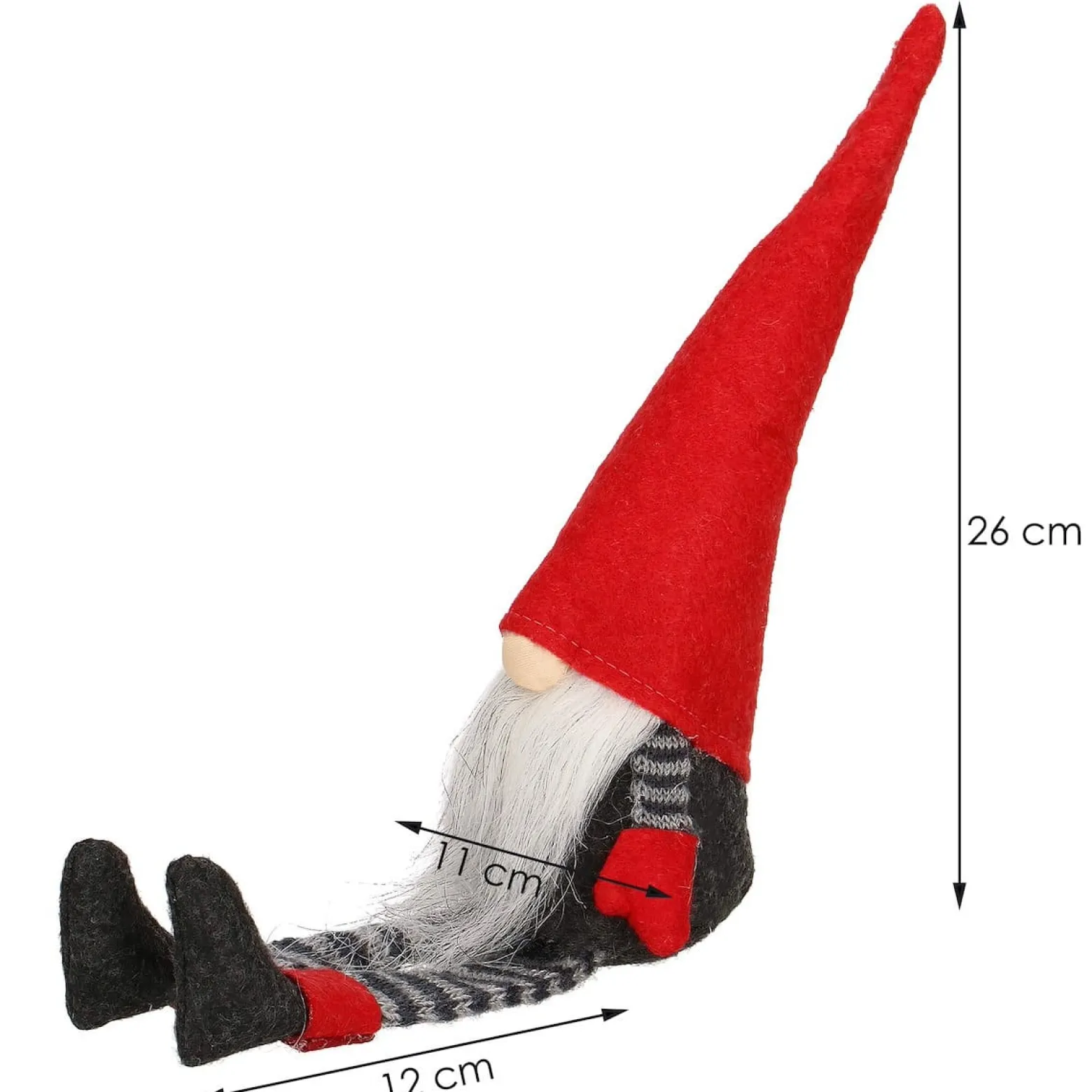 Skrzat 38 cm ozdoba świąteczna, krasnal świąteczny, gnom