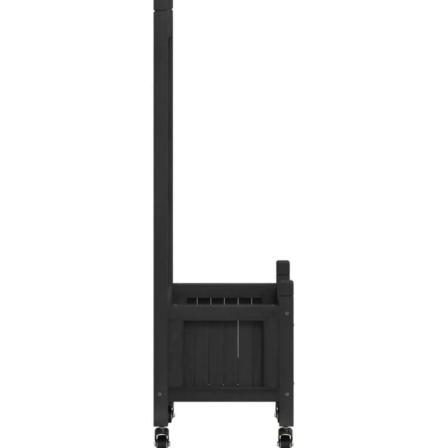 Skrzynia na rośliny Czarny 40 x 30 x 97.5 cm Drewno vidaXL