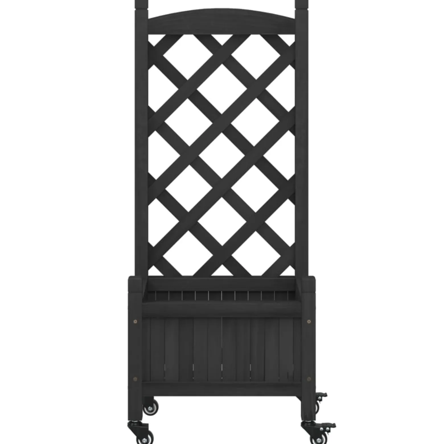 Skrzynia na rośliny Czarny 40 x 30 x 97.5 cm Drewno vidaXL