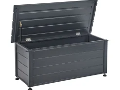 Skrzynia ogrodowa aluminium 190 l ciemnoszara