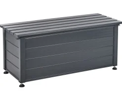 Skrzynia ogrodowa aluminium 190 l ciemnoszara