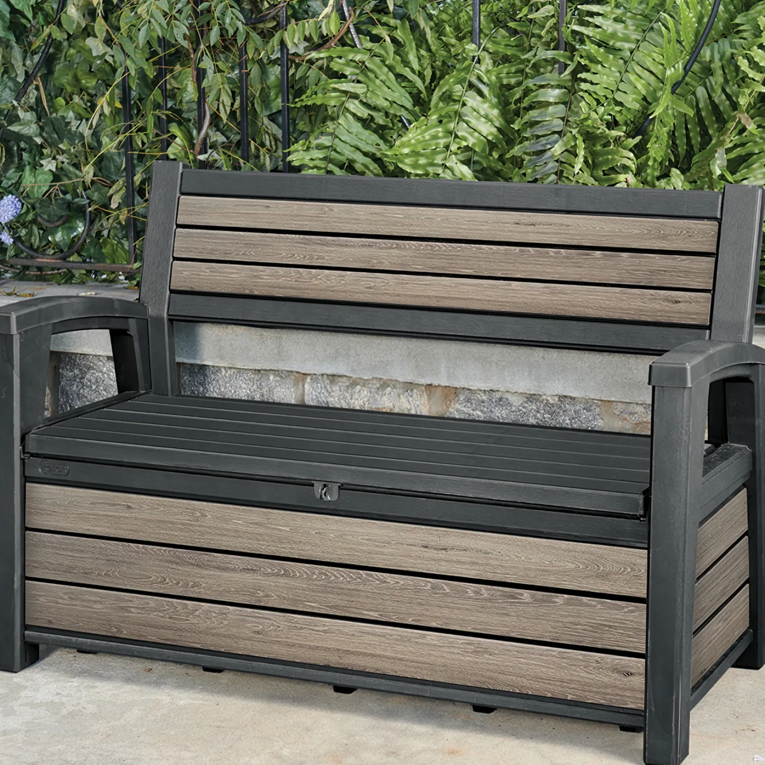 Skrzynia Ogrodowa ŁAWKA Keter Deco Garden 227L Siedzisko na Balkon 2w1
