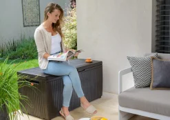 Skrzynia ogrodowa, schowek Springwood 305L - Brąz