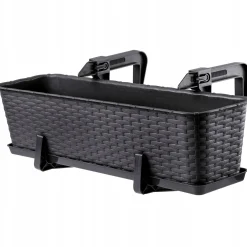 Skrzynka Doniczka Balkonowa Uchwyty Zestaw 40+60cm