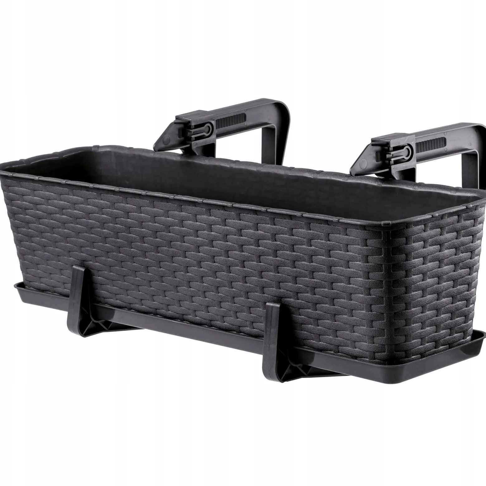 Skrzynka Doniczka Balkonowa Uchwyty Zestaw 40+60cm