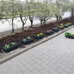 Skrzynka ogrodowa Prosperplast Boarde Fencycase brąz