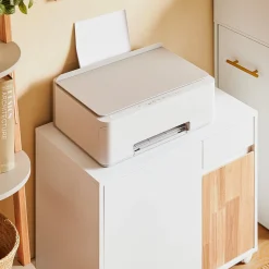 SoBuy Kontener biurowy z 1 szufladą 65x35x58cm Nowoczesny ASK04-NW