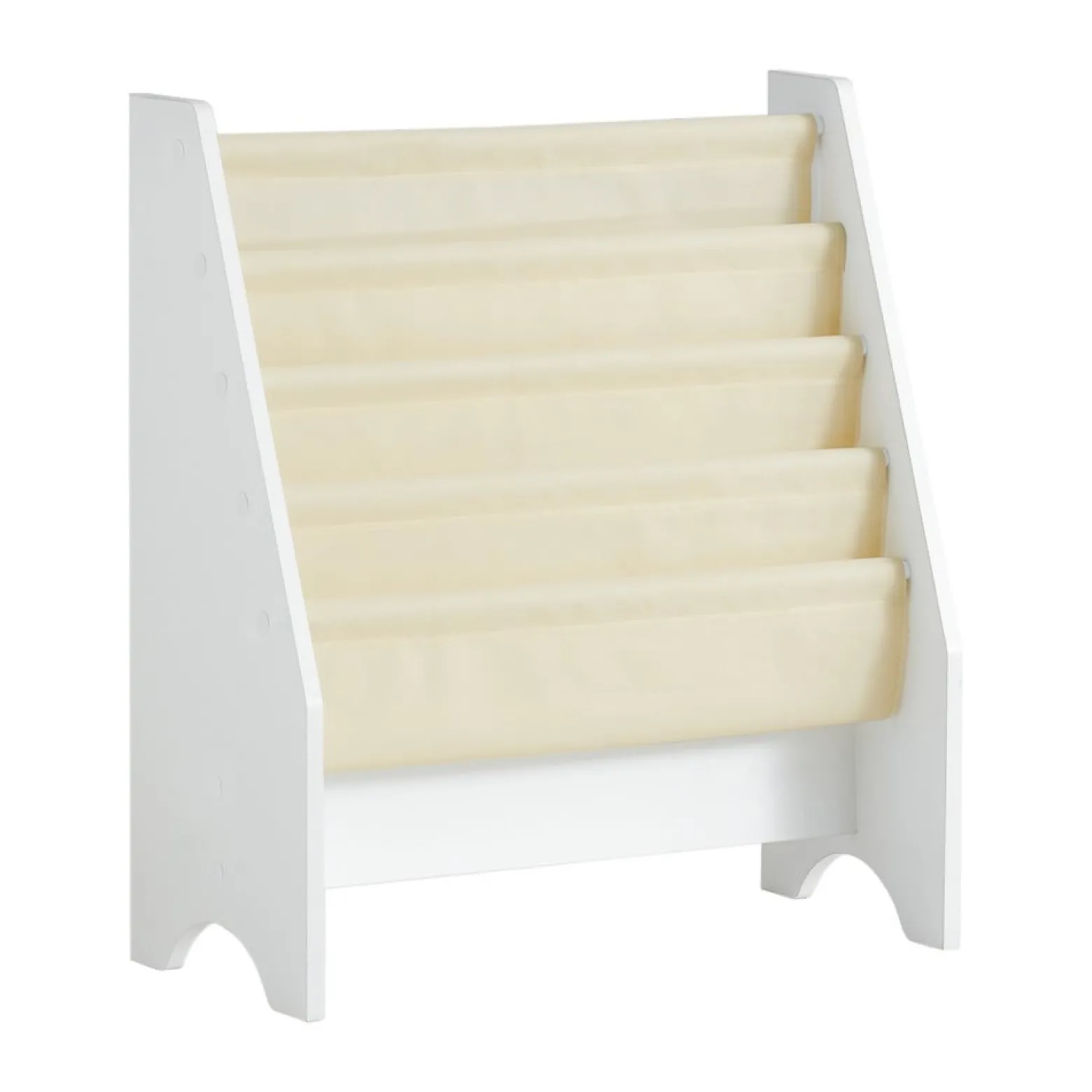 SoBuy Regał dziecięcy z 4 półkami Biały 62x30x71cm Funkcjonalny FRG225-W