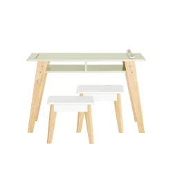 SoBuy Stolik do rysowania Zielony 80x48x51cm Nordycki KMB92-GR