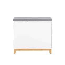 SoBuy Ławka na buty z 1 drzwiczkami 60x34x55cm Nowoczesny FSR191-NW
