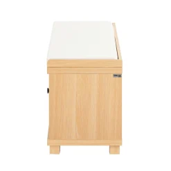SoBuy Ławka na buty z 3 drzwiczkami 104x35x47cm Nowoczesny FSR188-N