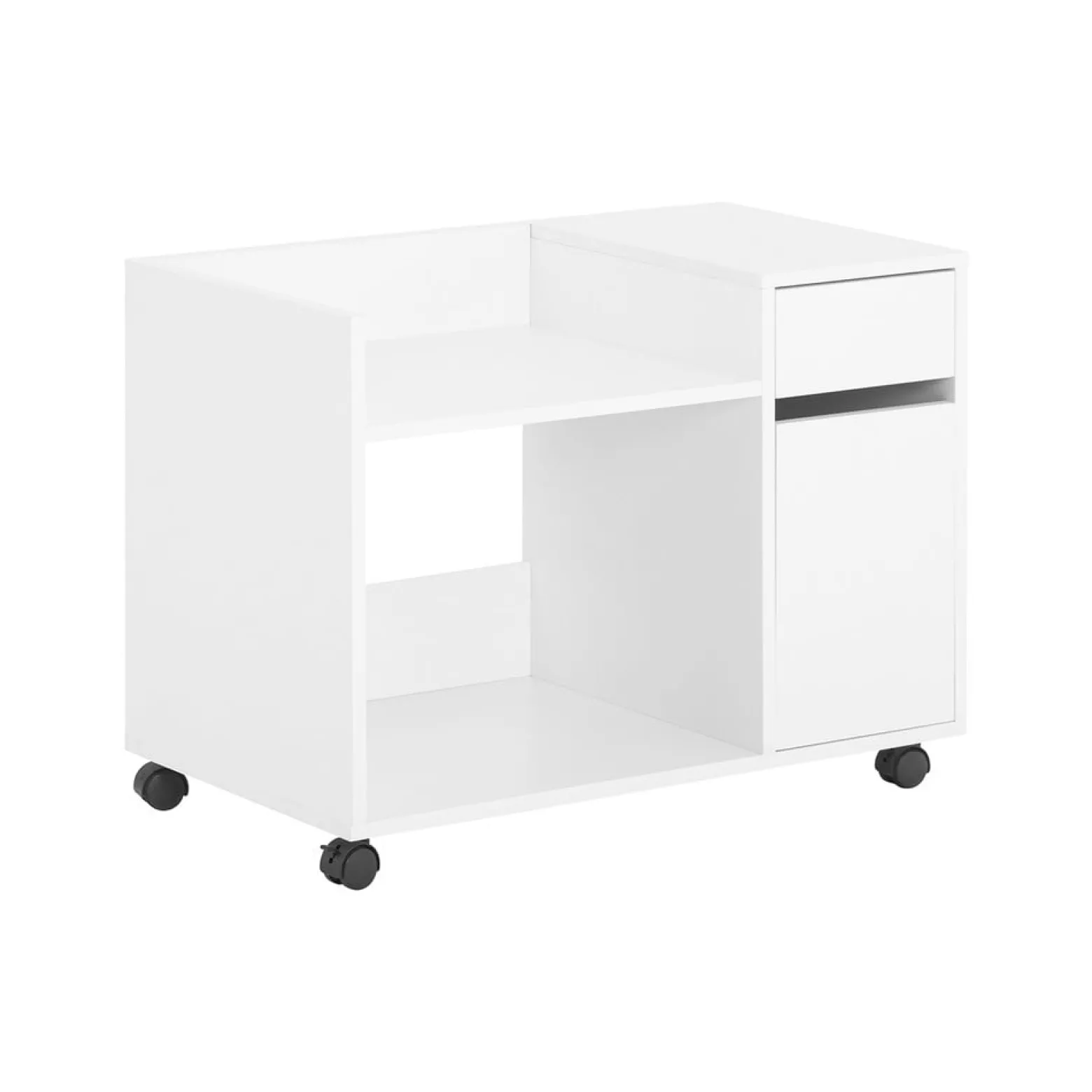 SoBuy Kontener biurowy z jedną szufladą Biały 72x40x54cm ASK02-W