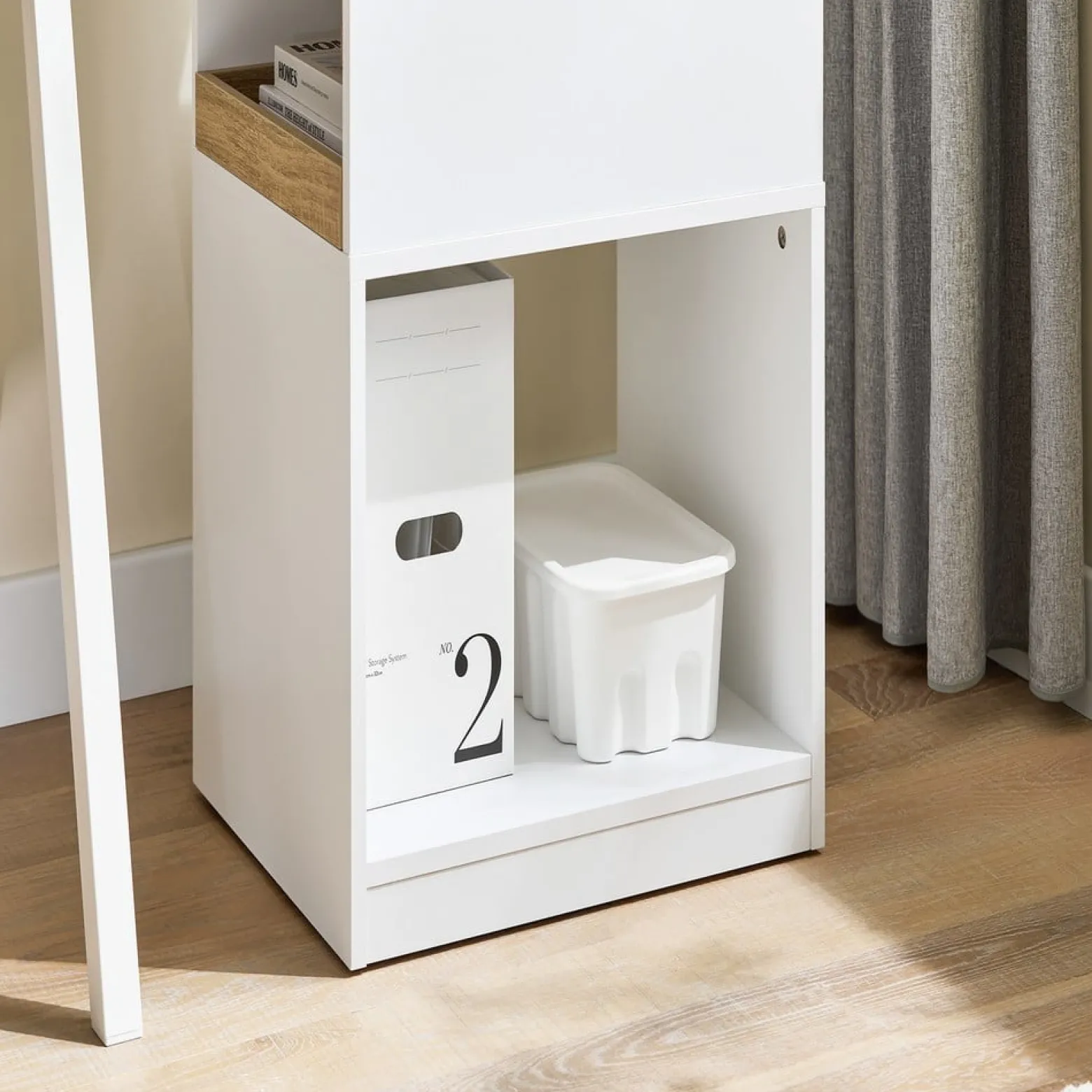 SoBuy Kontener biurowy z jedną szufladą 40x50x65cm Nowoczesny ASK08-NW