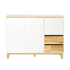 SoBuy Kredens niski Kolor drewna 120x40x90cm Nowoczesny FSB75-NW
