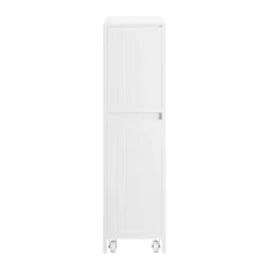 SoBuy Niska szafka łazienkowa z dwiema szufladami Biały 60x20x75cm BZR111-W