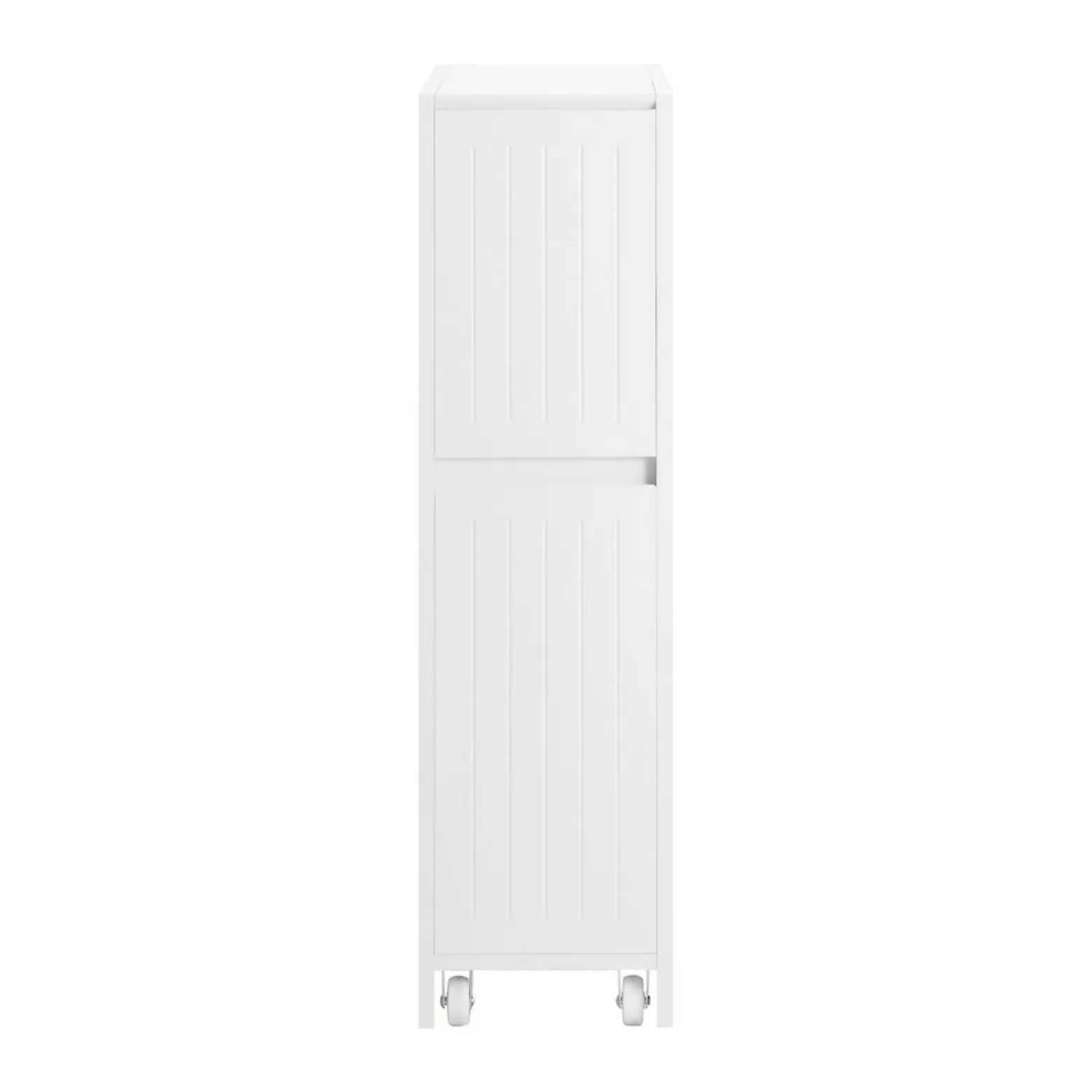 SoBuy Niska szafka łazienkowa z dwiema szufladami Biały 60x20x75cm BZR111-W